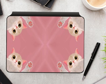 Cute skin for iPad cat sticker for magic keyboard premium vinyl decal Apple Keyboards for iPad Pro iPad Air gift for gilfriend