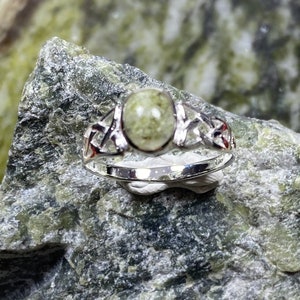Connemara marble store engagement ring