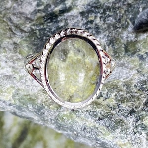 Connemara Marble Stone Set Sterling Silver Ring.