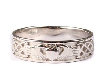 Claddagh Gents Silber Ring