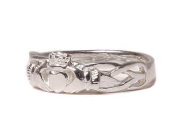 Claddagh Unisex Silver Ring