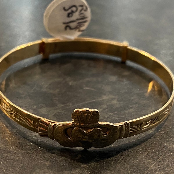 Baby Bangle 9ct Gold Etsy — free download
