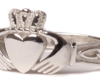 Claddagh Mens Silver Ring