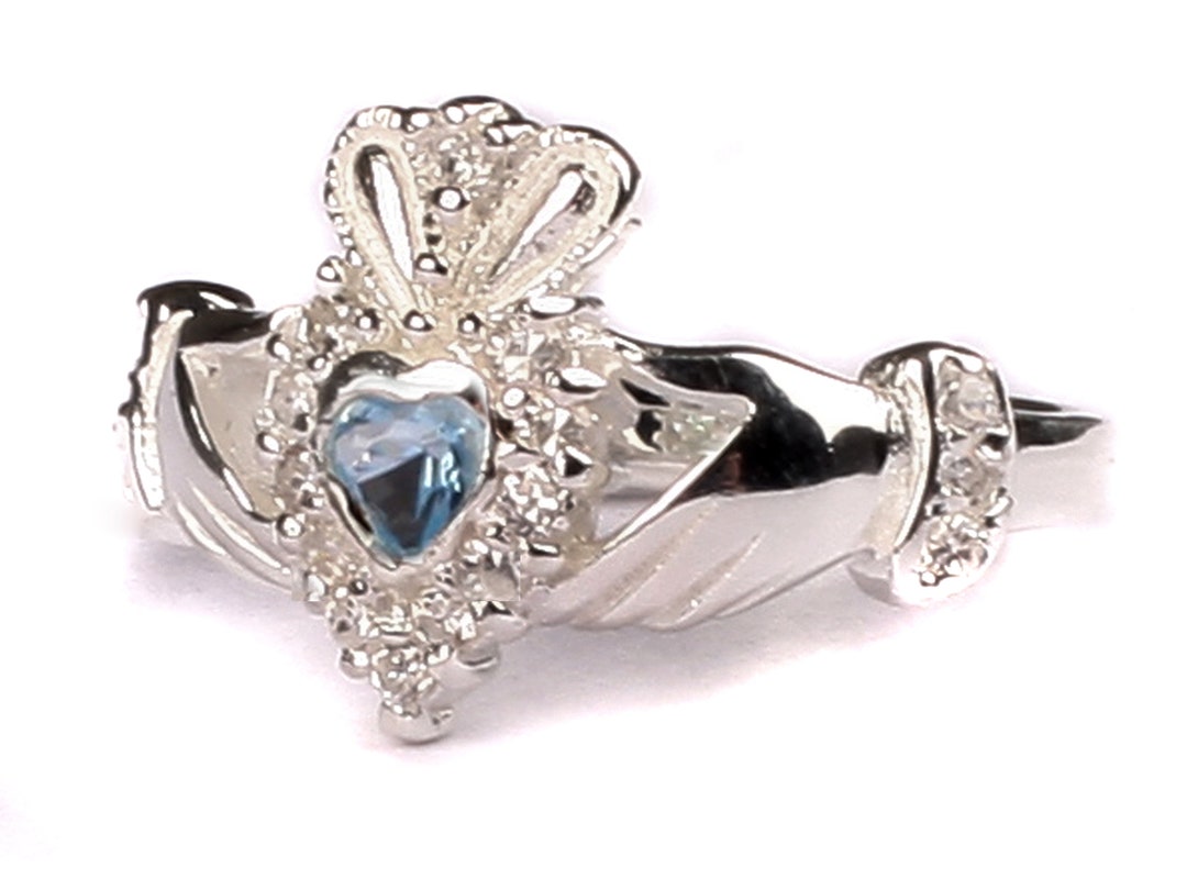 Stunning Alexandrite June Birthstone Claddagh Ring