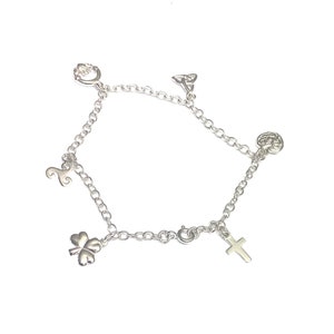 Celtic Silver Charm Bracelet