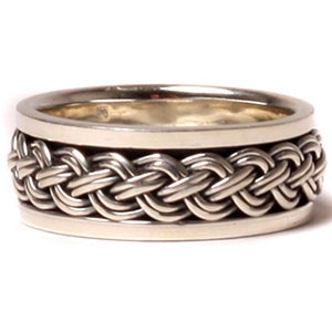 Celtic Silver Gents Spinner Ring.