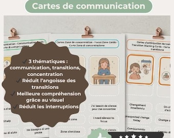Classroom Communication Cards Autism ADHD | Visual Supports Inclusive School | Special Education Teacher Tools PDF