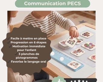 PECS Autism Kit Printable | Nonverbal Communication AAC Picture Cards | Visual Support ash adhd Child PDF