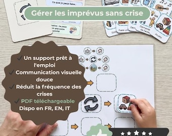 Managing Unexpected Changes & Meltdowns: Visual Support for Autism ADHD | Emotion Regulation Tools | PECS Cards | Digital Download