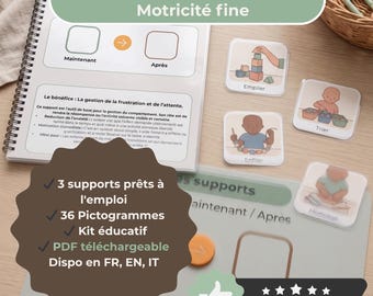 Fine Motor Skills Visual Routine - 36 Pictograms for Autism, ADHD, Dyspraxia | Special Education Visual Aids | Boards | Printable PDF