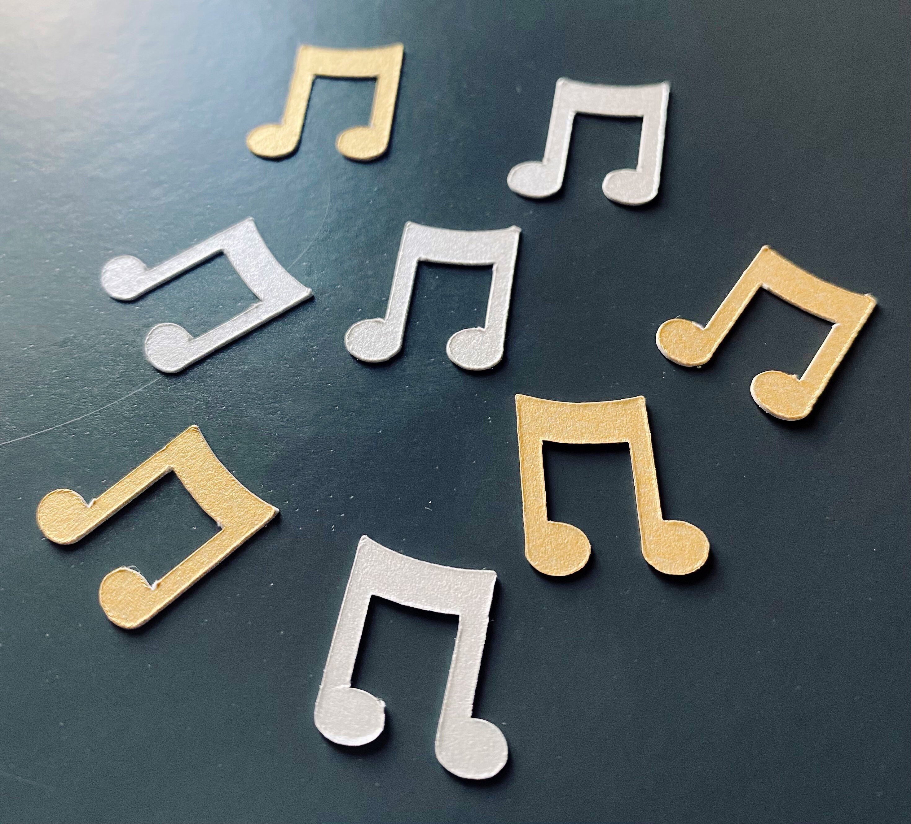 Pack of 100 Gold or Silver Music Note Confetti Wedding / Etsy