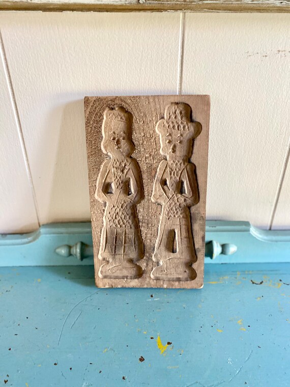 Antique Dutch Cookie Press Wooden Mold Etsy