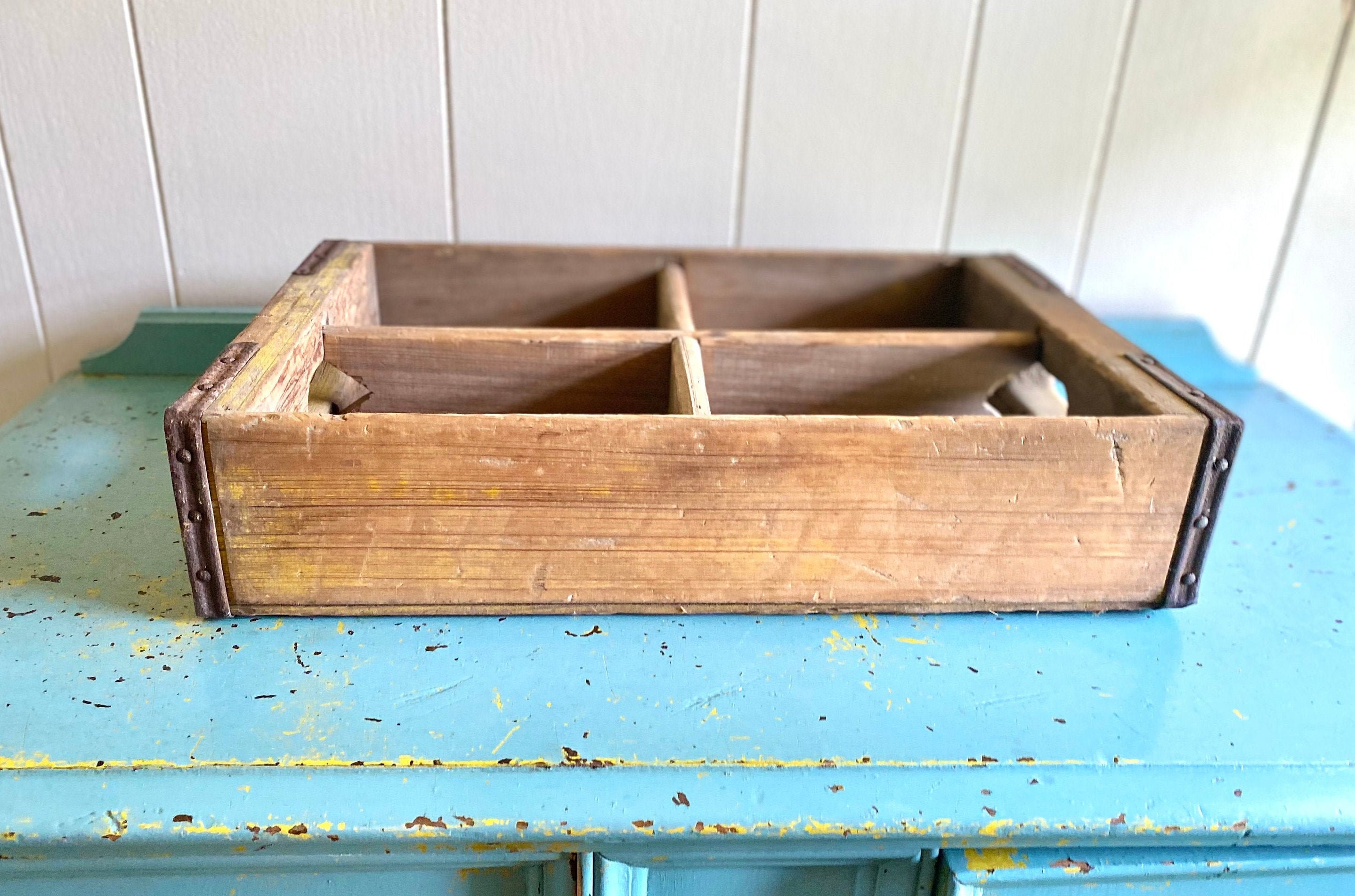 Wooden Crate With Dividers