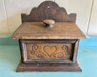 Vintage | Handmade Storage | Spice | Recipe | Salt Box