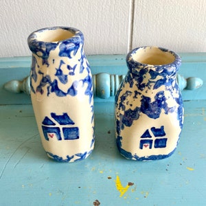 Vintage | Small Roseville Pottery Vases