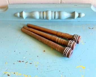 Vintage | Wooden Spindle Spools