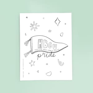 HBCU Pride Coloring Page | Craft Art Activity | Crafts for Kids & Those Who Love to Color | Instant Download