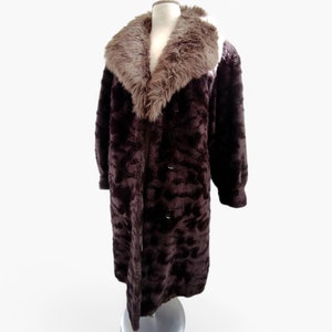 70&#39;s Boho Penny Lane Coat. Women Afghan Coat. Faux Mongolian Fur. Vintage Shearling Jacket. Shaggy Fur Hippie Afghan Coat. Long Winter Coat