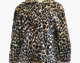00s archive leopard fur coat y2k grunge