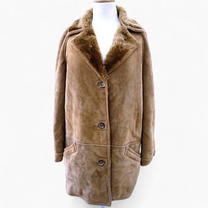 Mens&#39; Suede Shearling Coat - Real leather sheepskin lambskin sherpa coat shearling lamb leather coat, bomber jacket,  genuine fur coat