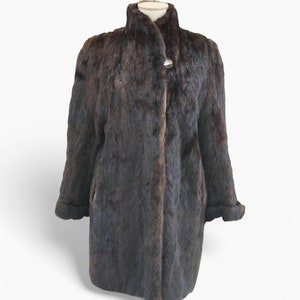 Real Mink Fur Coat, Women&#39;s Vintage Fur Jacket, Mink Fur Coat Glossy Fur Long Coat Mink fourrure manteau pelzmantel nerz jacket Норки 水貂