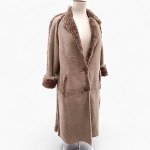 90s shearling coat unisex Real leather sheepskin lambskin sherpa coat shearling lamb leather coat, bomber jacket,  genuine fur coat, gift