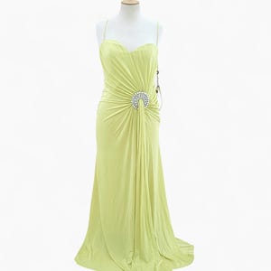 LIME GREEN Bridesmaid Dress, Maxi Draped Dress, Jersey Infinity Dress, Vintage Wedding Dress, Boho Wedding Dress, Priestess Dress Gift Ideas