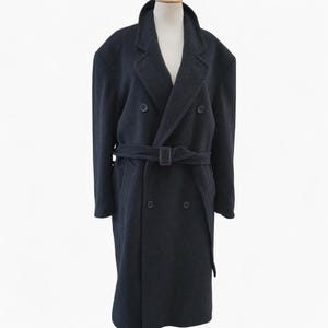 00s- armani angora wool coat italy Vintage Armani Coat - Etsy