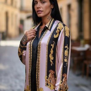 fake versace dress shirts Versace Silk Shirt