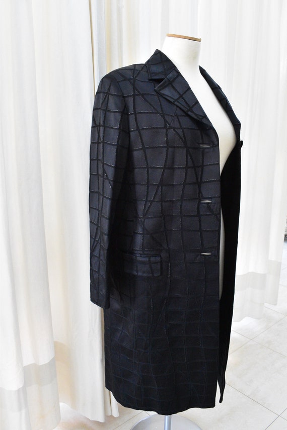 VERSACE, Vintage ISTANTE 90's  Navy Blue Coat for… - image 3