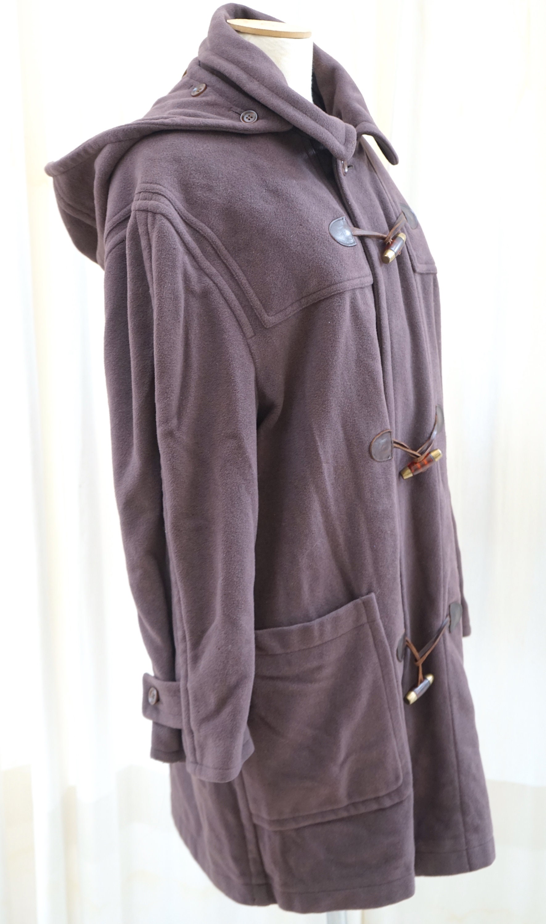 Men's Classic Lambswool Duffel Coat. Hooded Minimalist Etsy