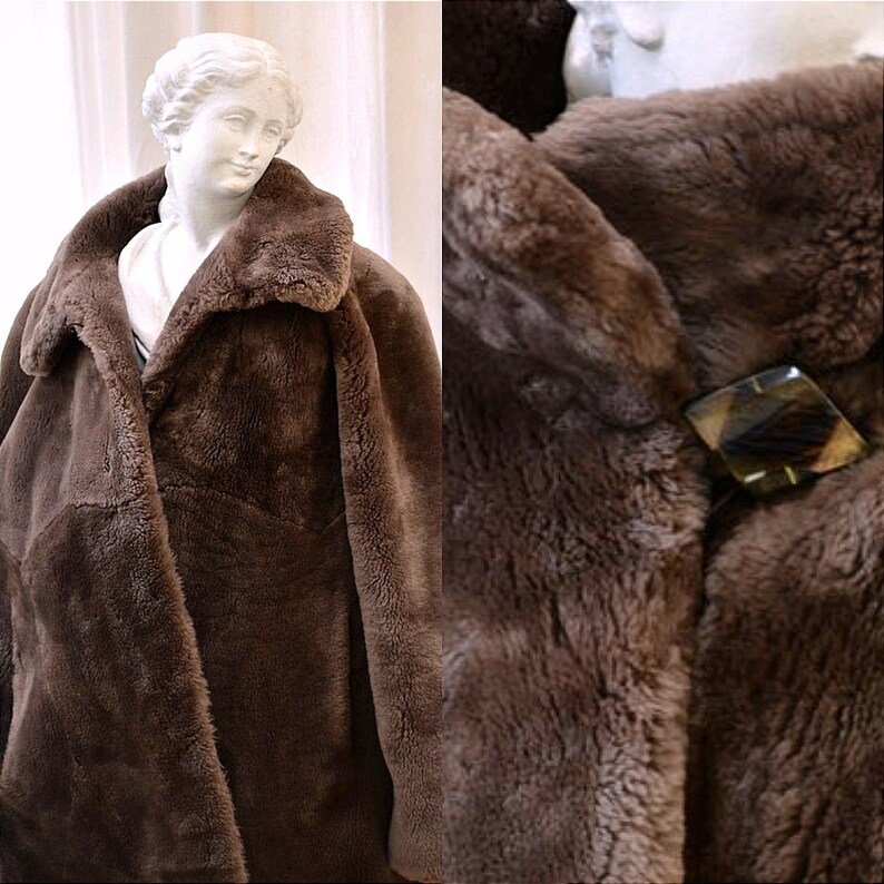 Warm Long Shearling Overcoat Teddy Outerwear