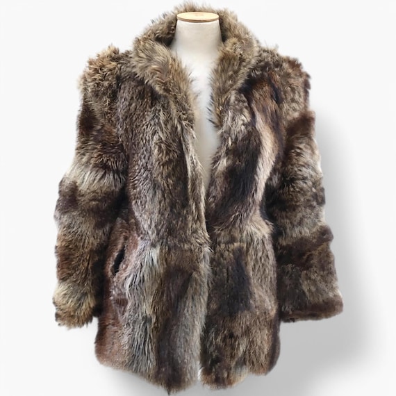 Fox Fur Coat, Vintage Real Fur Overcoat, Fox Fur Jacket, Luxury