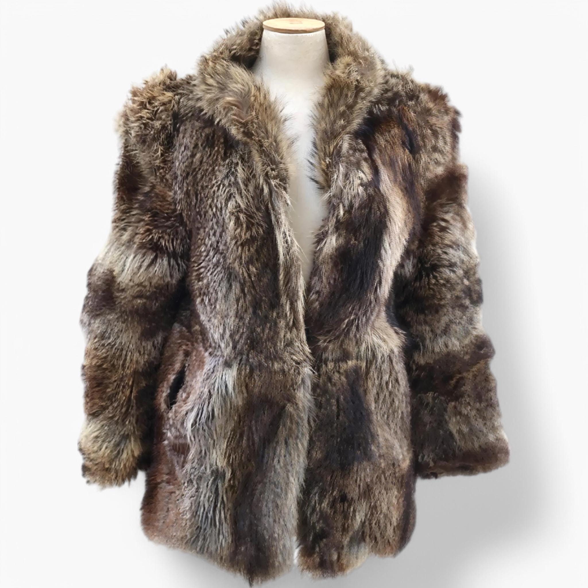 Fox Fur Coat, Vintage Real Fur Overcoat, Fox Fur Jacket, Luxury