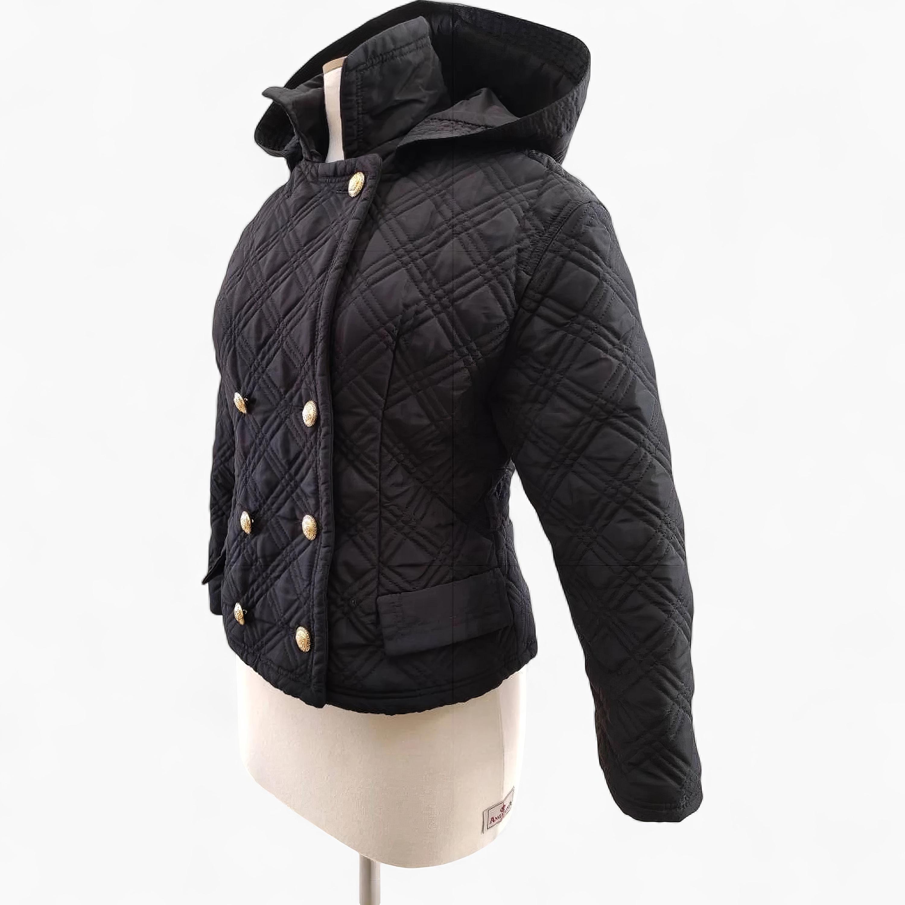 Vintage Gianni Versace Black Black Quilted Jacket – Quilted Medusa