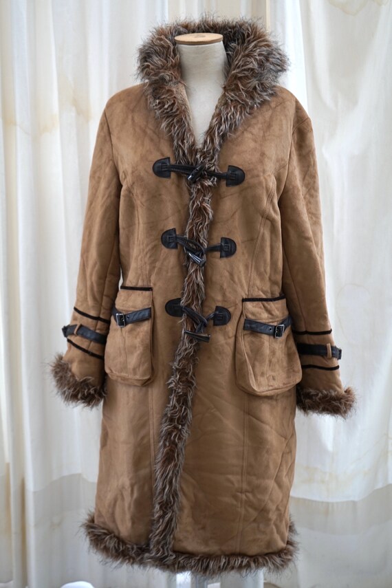 Vintage long penny lane coat. Women afghan coat. … - image 3