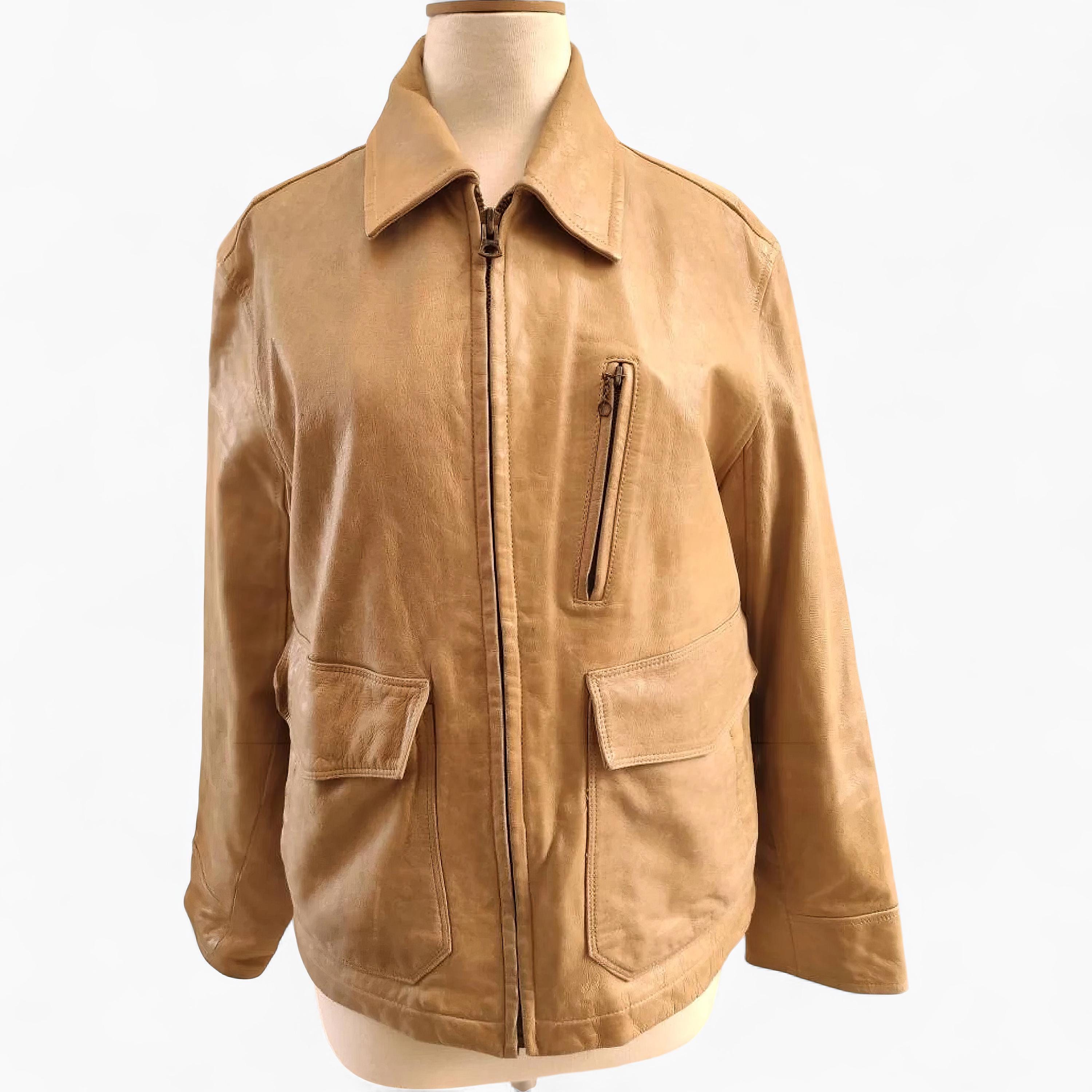 女性が喜ぶ♪ Vintage TIMBERLAND Genuine 90's Jacket, Leather Beige ジャケット・アウター
