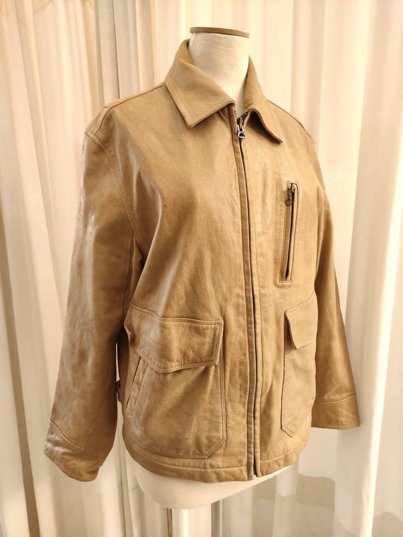 Timberland Limited Collection Linen Jacket, Men's Size M linen Beige type Vintage Second Hand