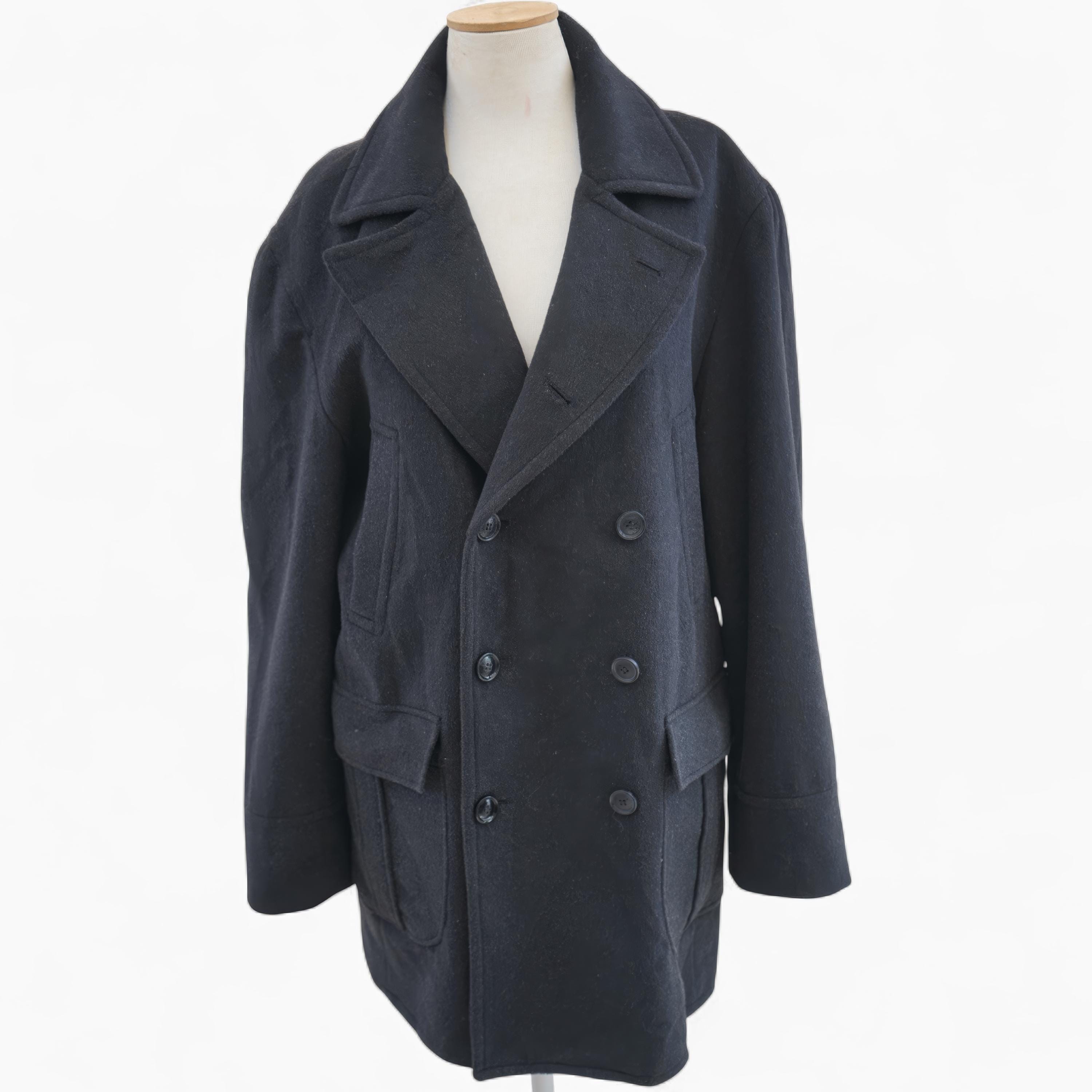 ジャケット・アウター 1990s Giorgio Armani cashmere wool coat Vintage Giorgio Armani Gray Pure Cashmere Coat, 90's Double