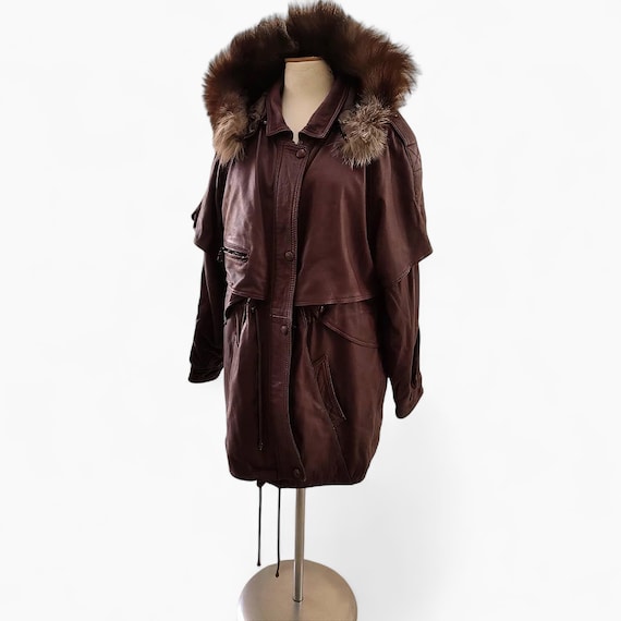 ジャケット・アウター archive grunge fur coat wine red y2k archive grunge fur coat wine red y2k