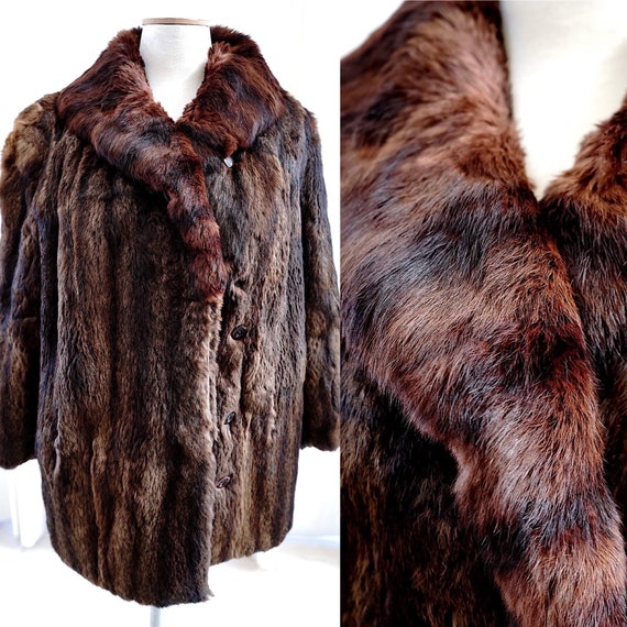 Real Fur Waist Length Jacket / Boho Fur Jacket |R… - image 1
