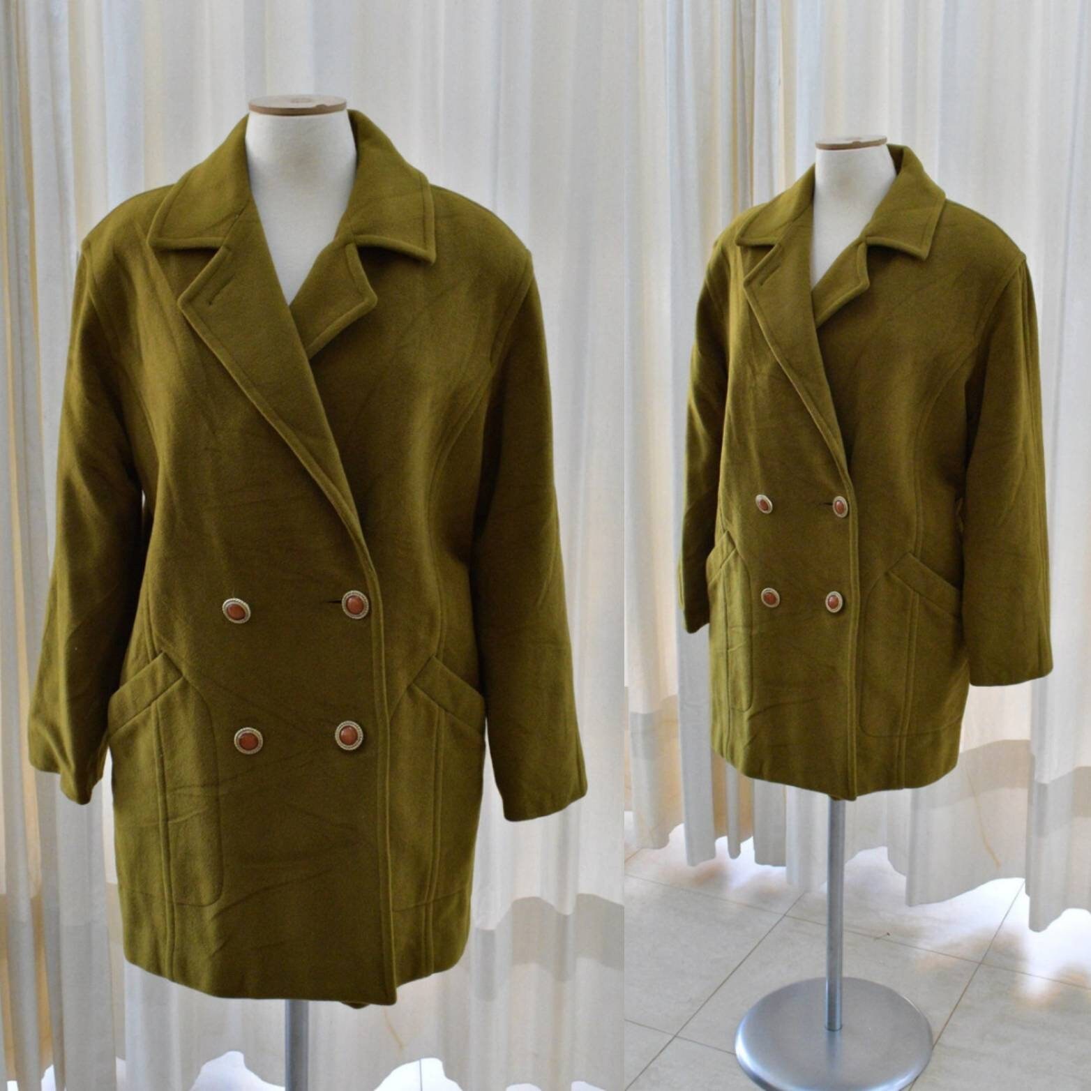 winter coats olive green