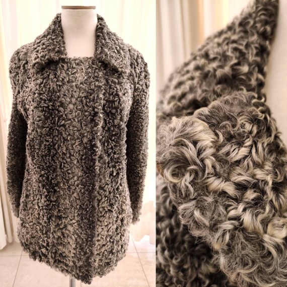 Curly store fur coat