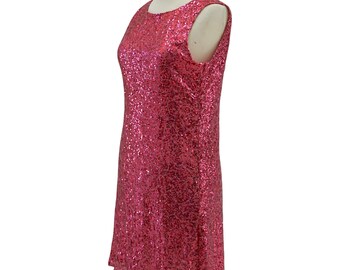 hot pink sequin dress forever 21 Fuchsia Dress, Sparkly Party | Cocktail, Club, NYE, Holiday, Birthday Outfit | Glam A-line Vintage Sleeveless Mini Dress Ebay