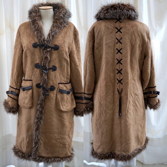 Vintage long penny lane coat. Women afghan coat. … - image 1