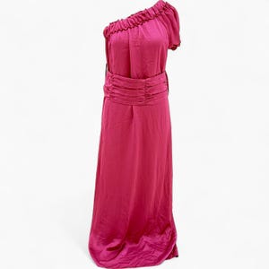 women's light pink off the shoulder goddess dress Ella Light Pink Off Shoulder Prom Dress - US 6