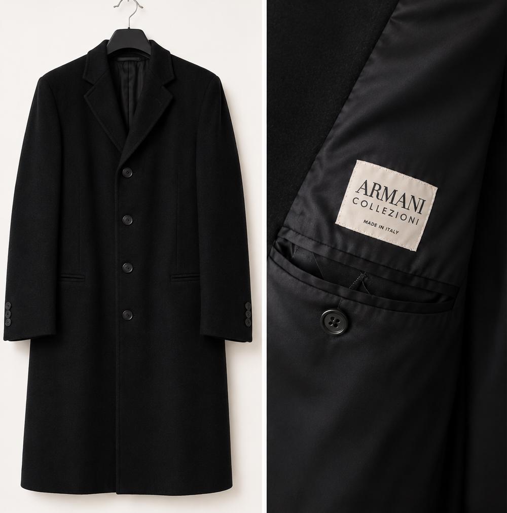 Vintage Giorgio Armani Overcoat Mens - Etsy