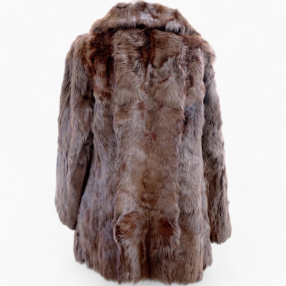 Brown Shearling Coat Women's Real Fur Coat. Fluffy Teddy Coat