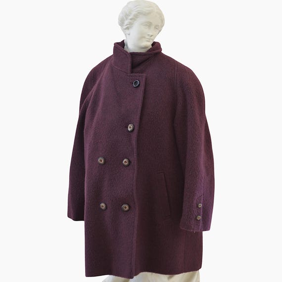 HYKE】MOHAIR DOUBLE-BREASTED COAT(Your Sixth Sense. Vintage HYKE】MOHAIR DOUBLE-BREASTED COAT(Your Sixth Sense. Vintage