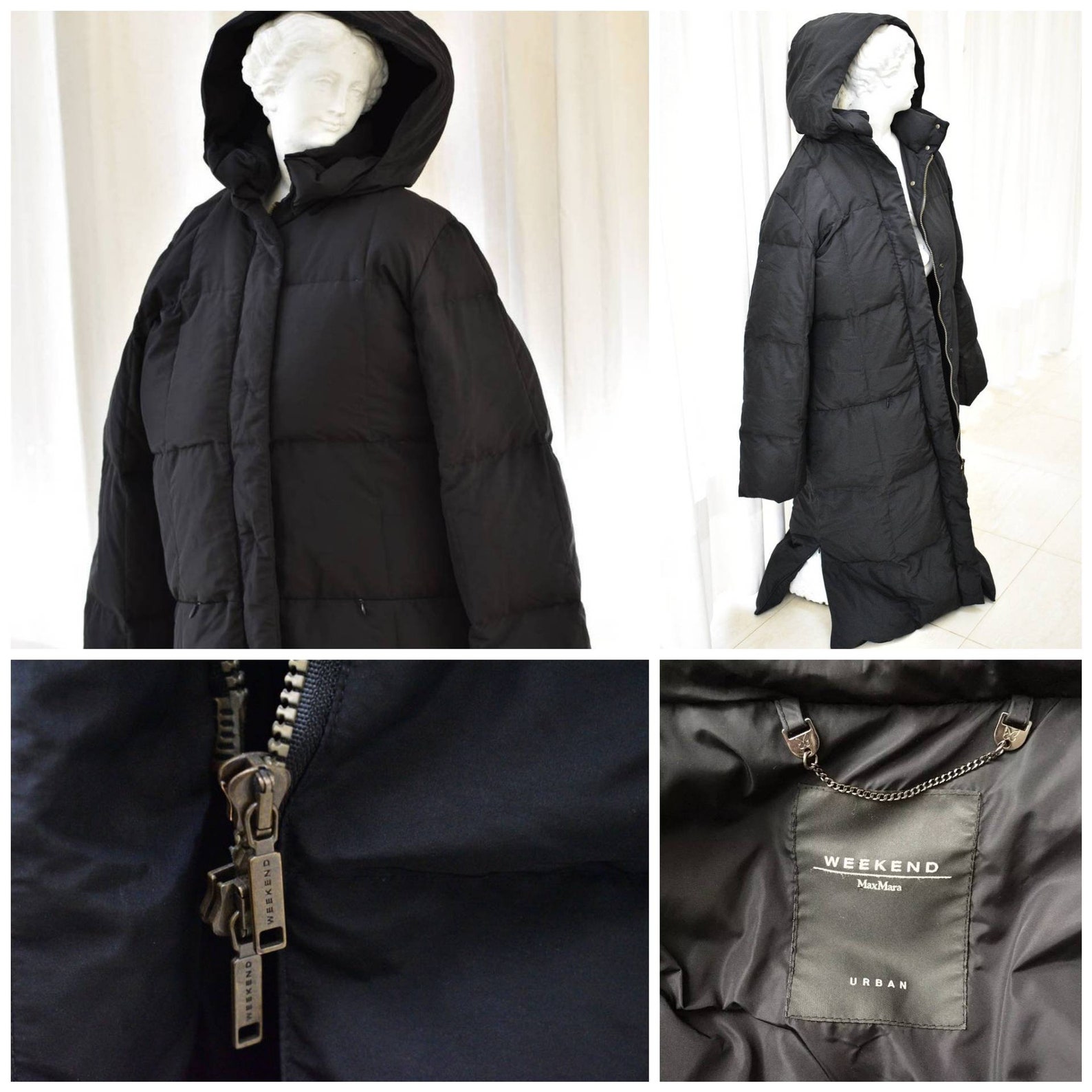 mara black puffer jacket